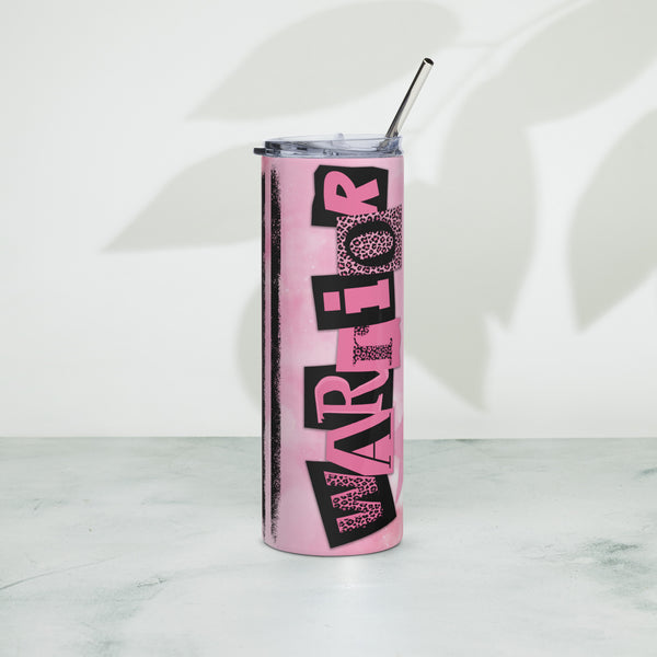 Breast Cancer Awareness, Warriors In Pink - 20oz Stainless Steel Tumbler